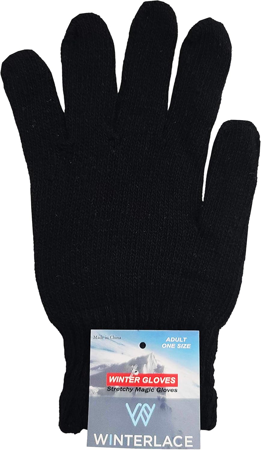Winter Magic Gloves, 12 Pairs Stretchy Warm Knit Bulk Pack Mens Womens - Image 9