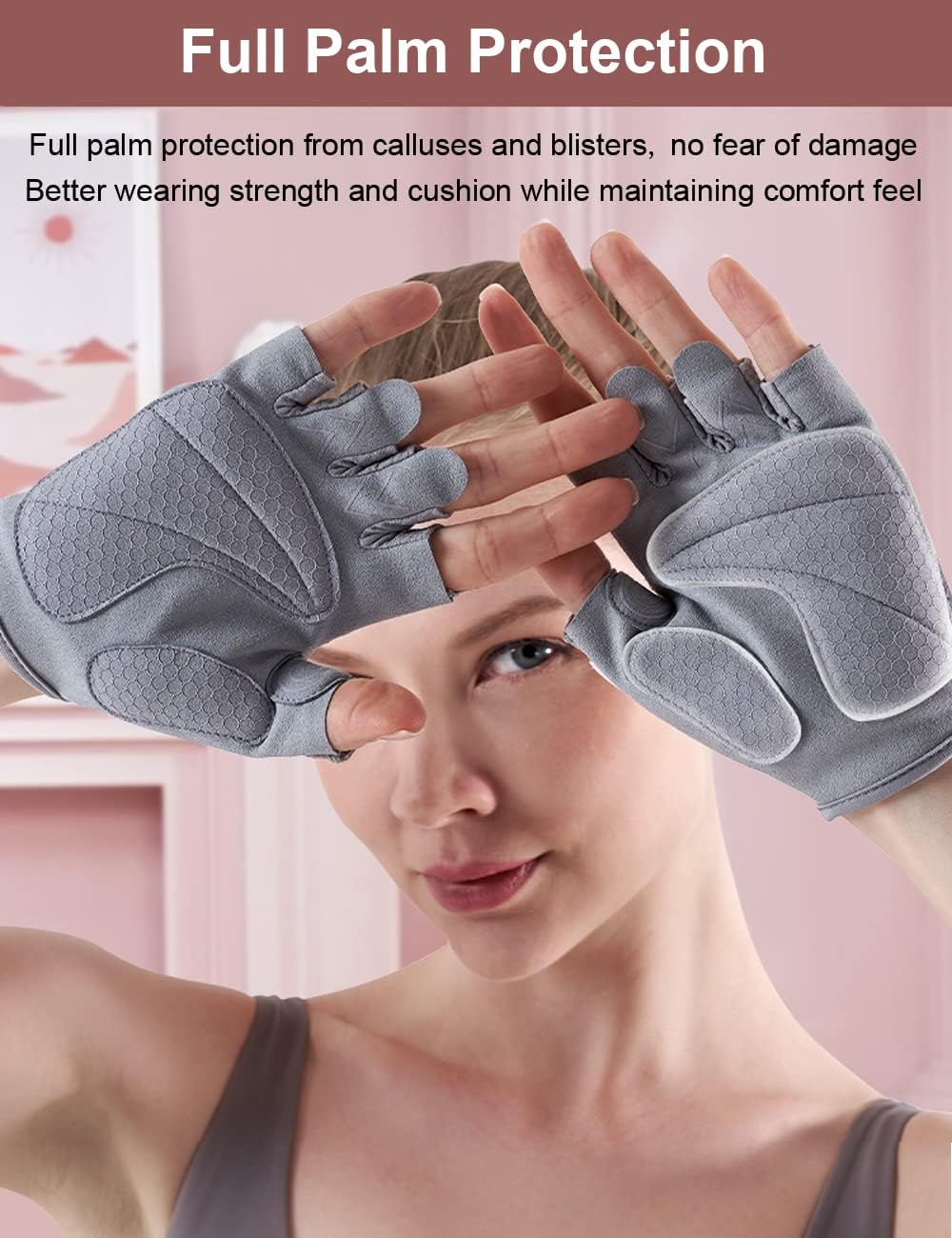 Workout Gloves - Gym & Fitness Gloves for Women, Hand Protection for Working Out - Image 2